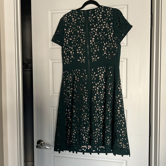 Green A Line Dress - Picture 4 of 5